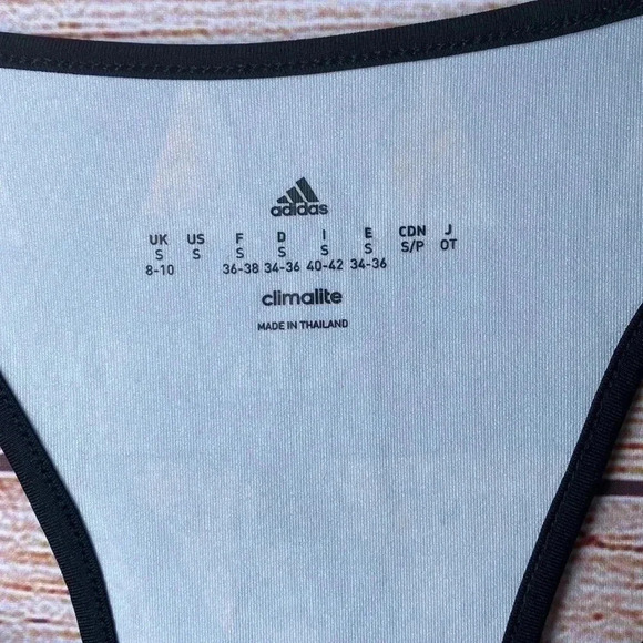 Adidas Climalite Women’s Sports Top Sleeveless Blue Pattern Small - Picture 3 of 7